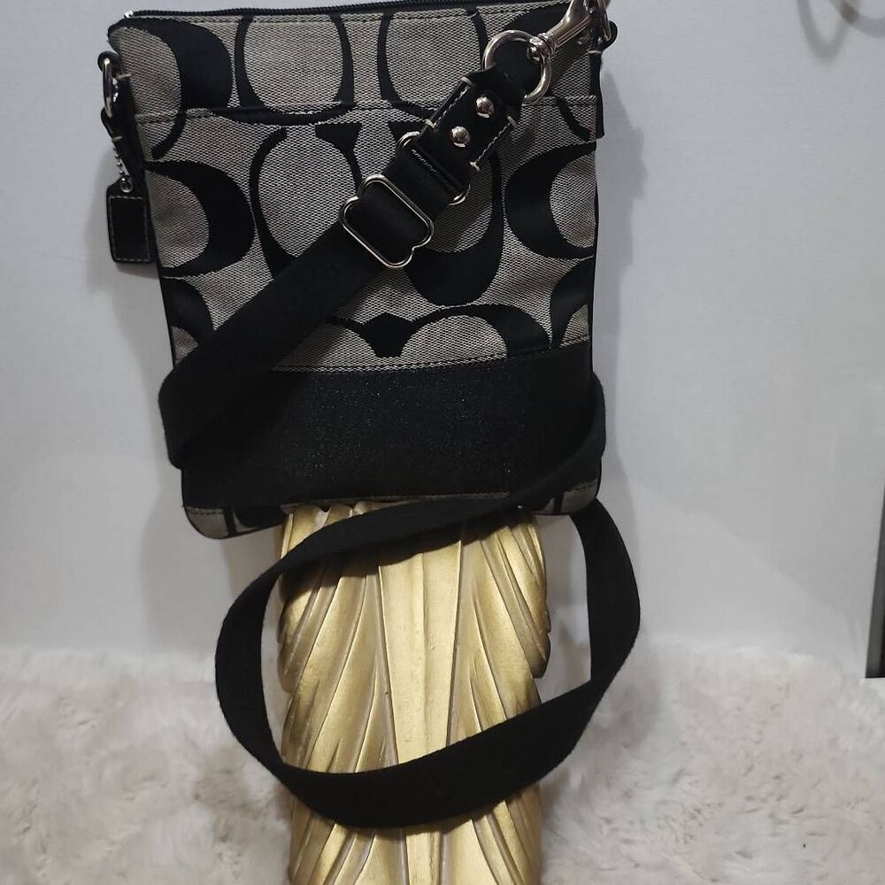 Coach Signature Stripe Swingpack Crossbody